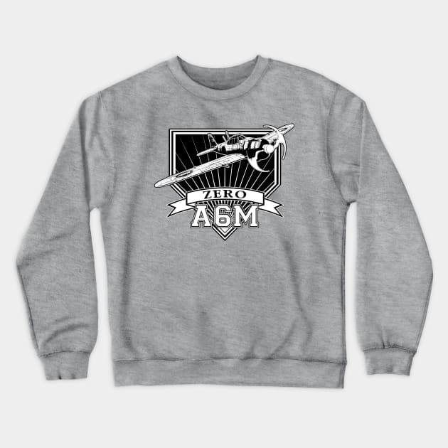 A6M Zero Crewneck Sweatshirt by CoolCarVideos